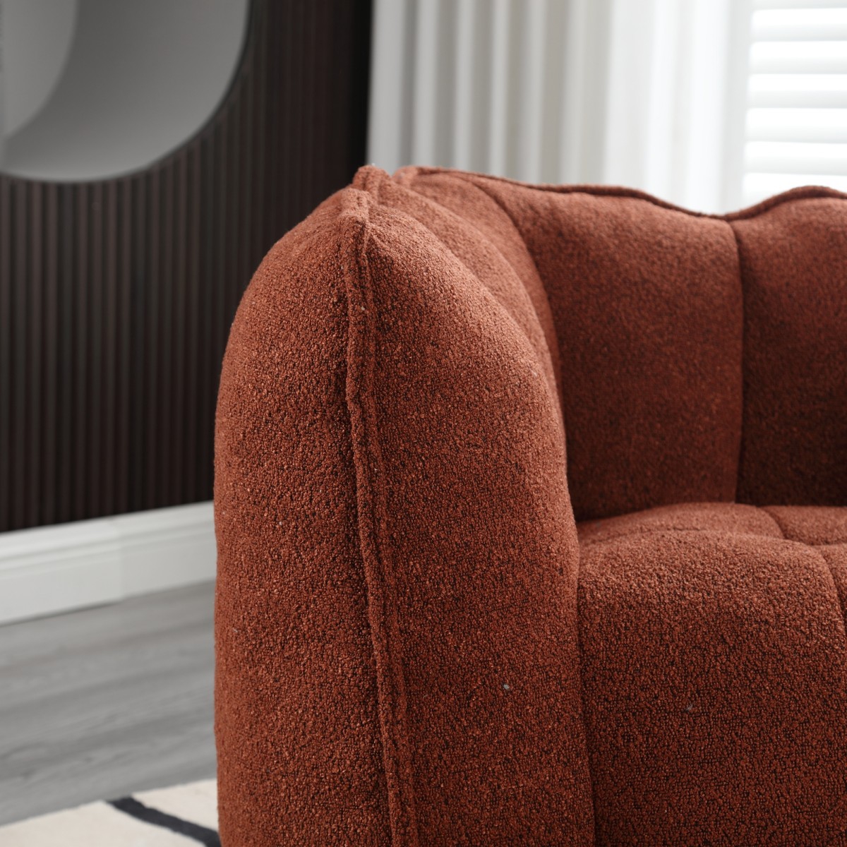 The Pop Home Soft Bean Bag Chair with Footstool, Comfortable Sofa for Gaming, Reading, and Tv-The Pop Home