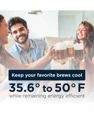 6 Cubic Feet cu. ft. Single Tap Freestanding Kegerator with Adjustable Temperature