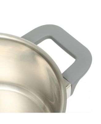 Beauford 9 Piece Stainless Steel Non-Toxic PCookware Set W/ Tri-Ply Encapsulated Bottom & Soft Touch Handles