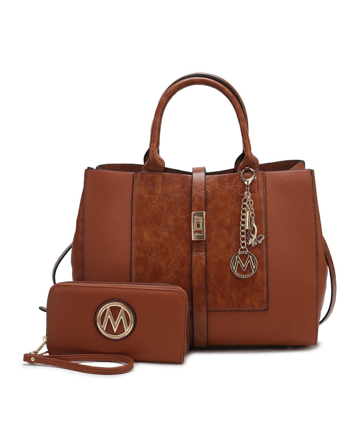 Mkf Collection Yola Satchel Handbag with Wristlet Wallet by Mia K.