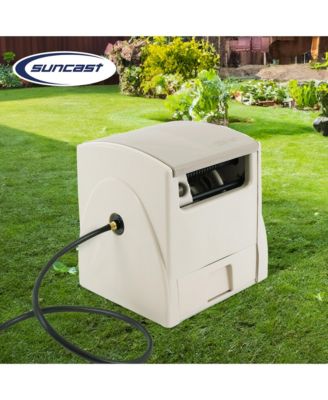 100-Ft. Powerwind Automatic Rewind Hose Reel, Light Taupe (2 Pack)