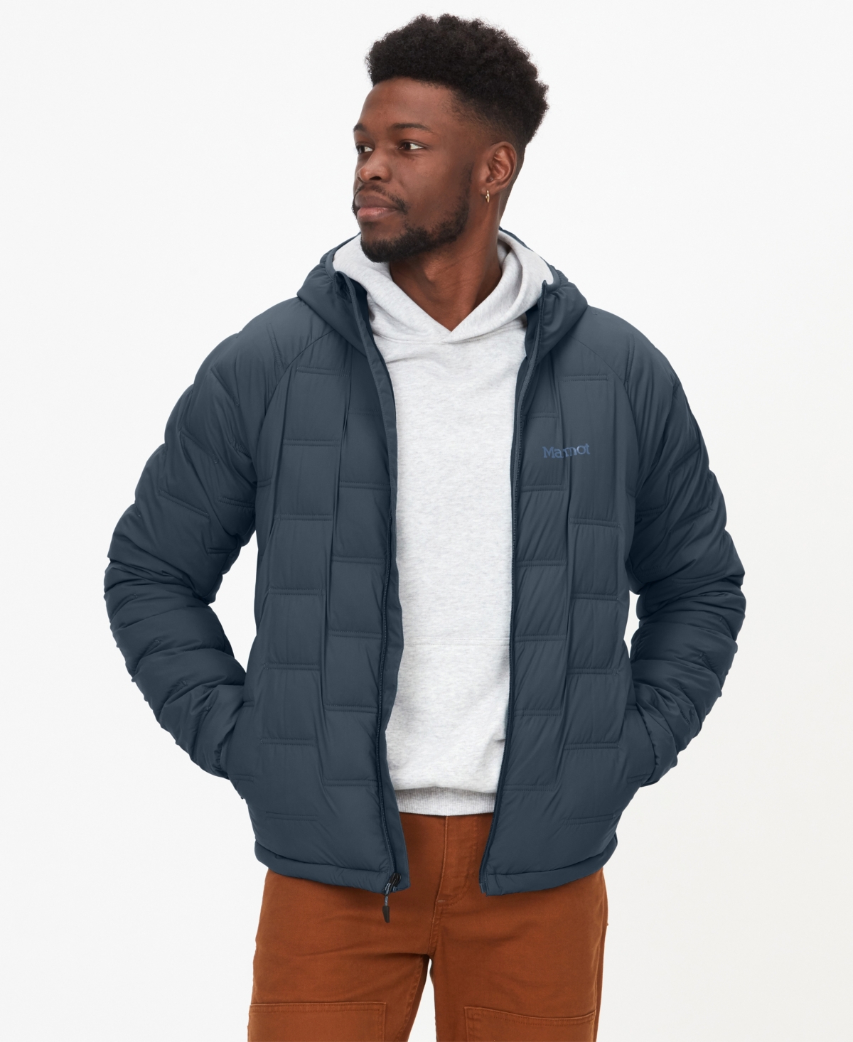 Marmot Men's Warmcube Active Novus Hoodie In Thunderhead
