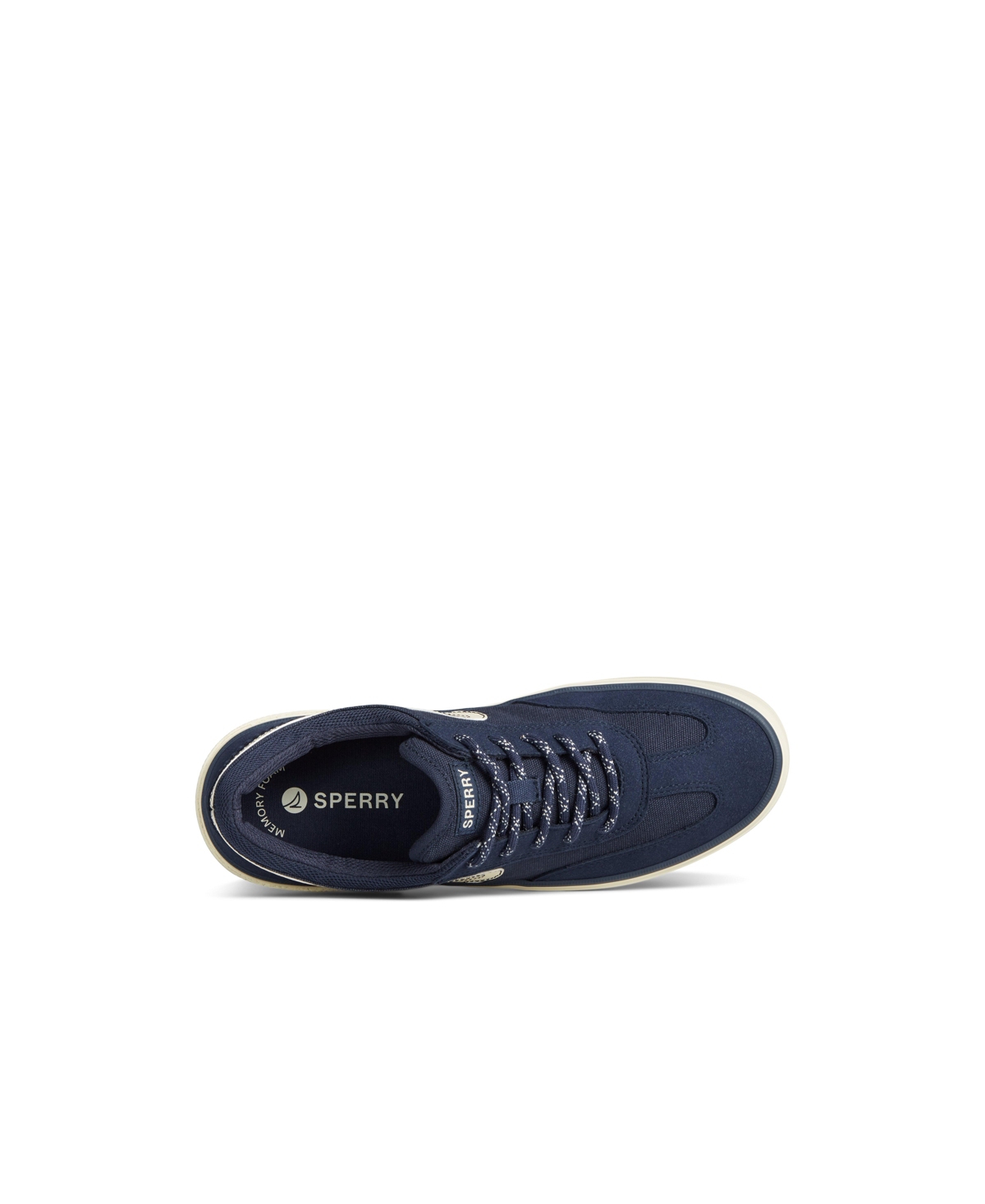 Sperry Men's Crossjack Court Textile Sneaker In Canvas Navy