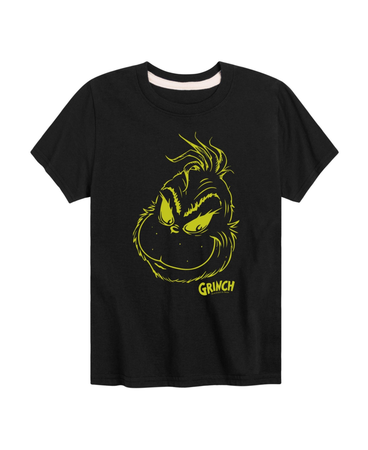 Hybrid Big Boys The Grinch Face Graphic Tee In Black