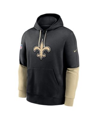 Men's Black New Orleans Saints 2024 Sideline Club Pullover Hoodie