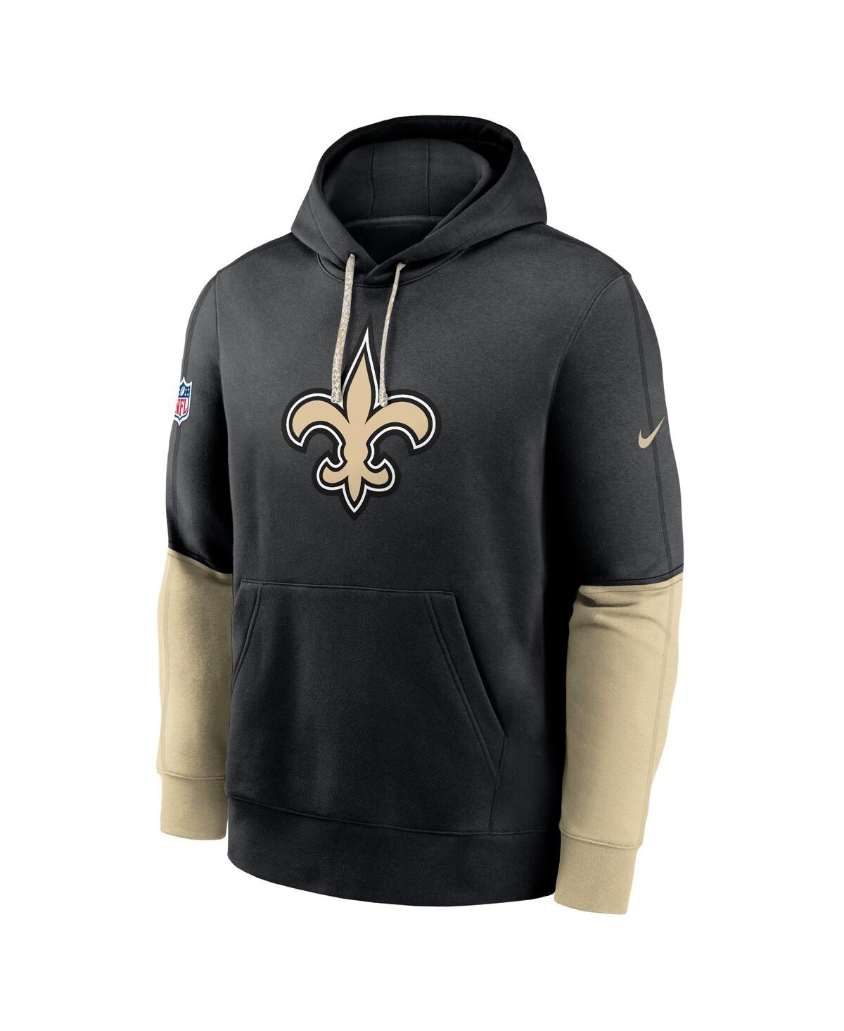 Nike Men'sNew Orleans Saints 2024 Sideline Club Pullover Hoodie - Black