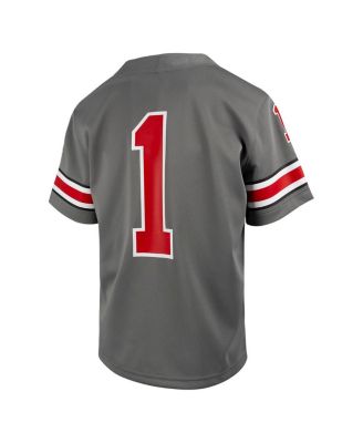Big Boys and Girls 1 Steel Ohio State Buckeyes Alternate Game Jersey