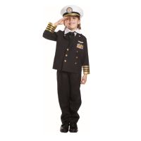 Toddler Navy Admiral Costume Set
