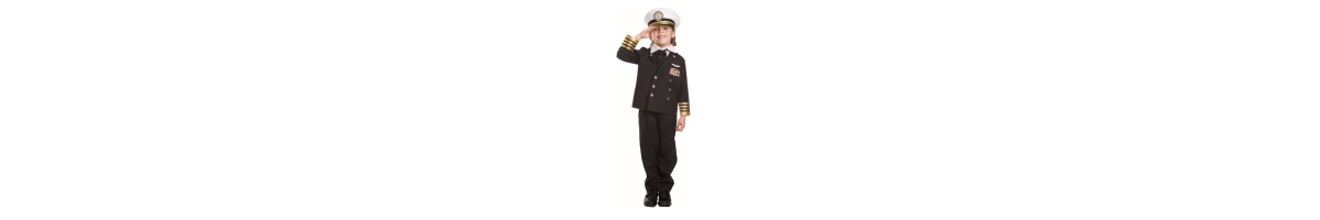 Dress Up America Toddler Navy Admiral Costume Set