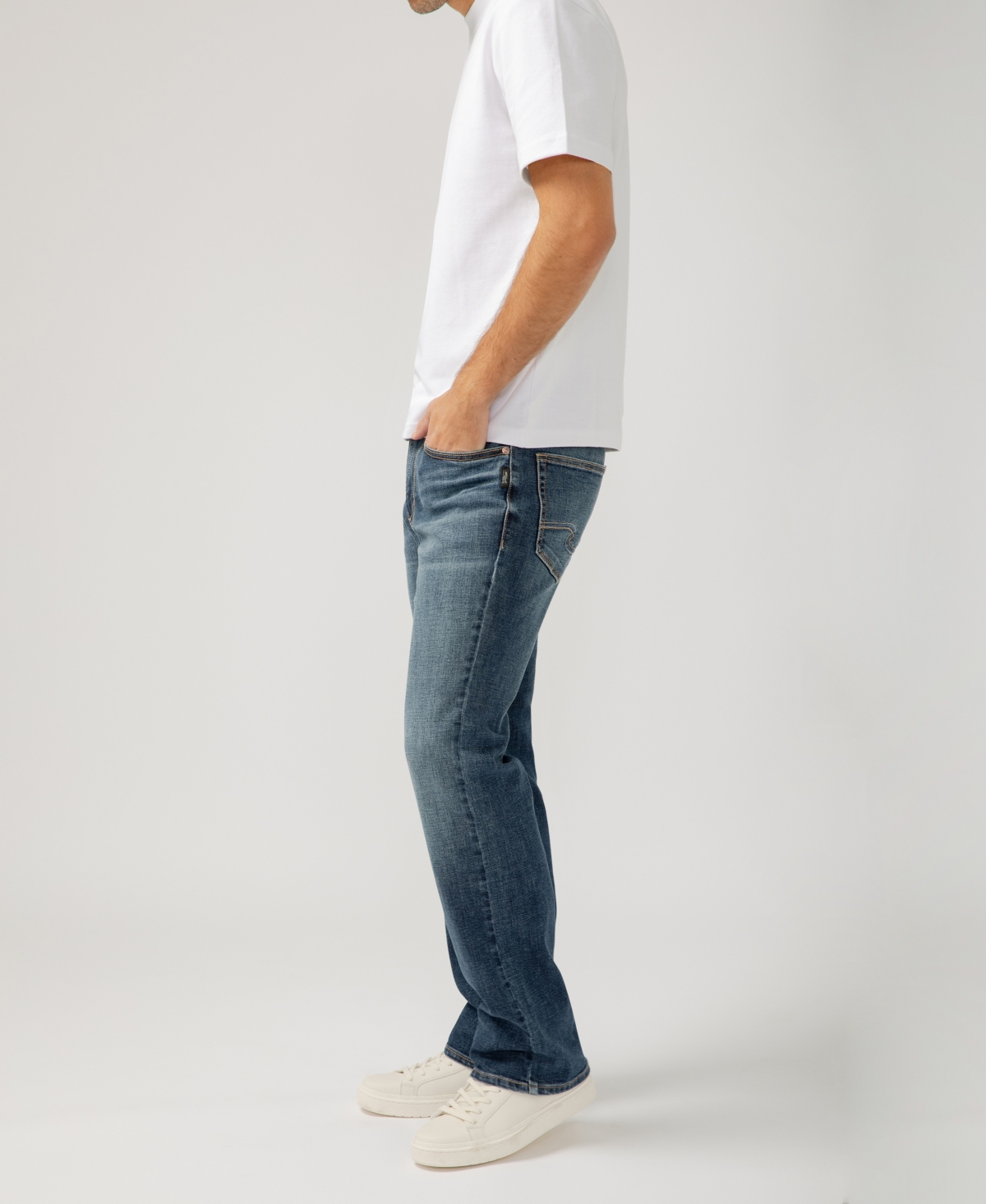 Silver Jeans Co. Men's Jace Slim Fit Bootcut Luxe Heritage Jeans