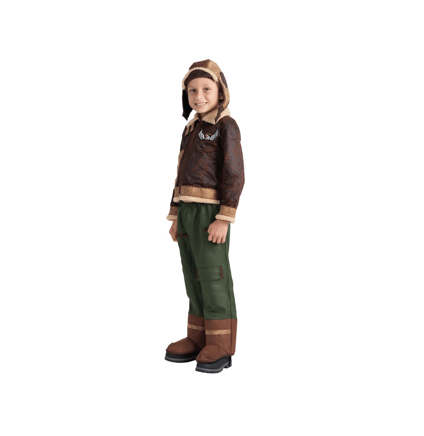 Детские куртки Dress Up America Aviator Jacket, Pants & Hat Costume Set - Kids Boys & Girls — фото 3