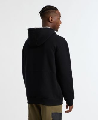 Men's Printed Zip Sherpa Hoodie