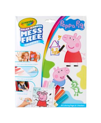 Color Wonder Peppa Pig Mess Free Coloring Pad Markers, Pack of 2