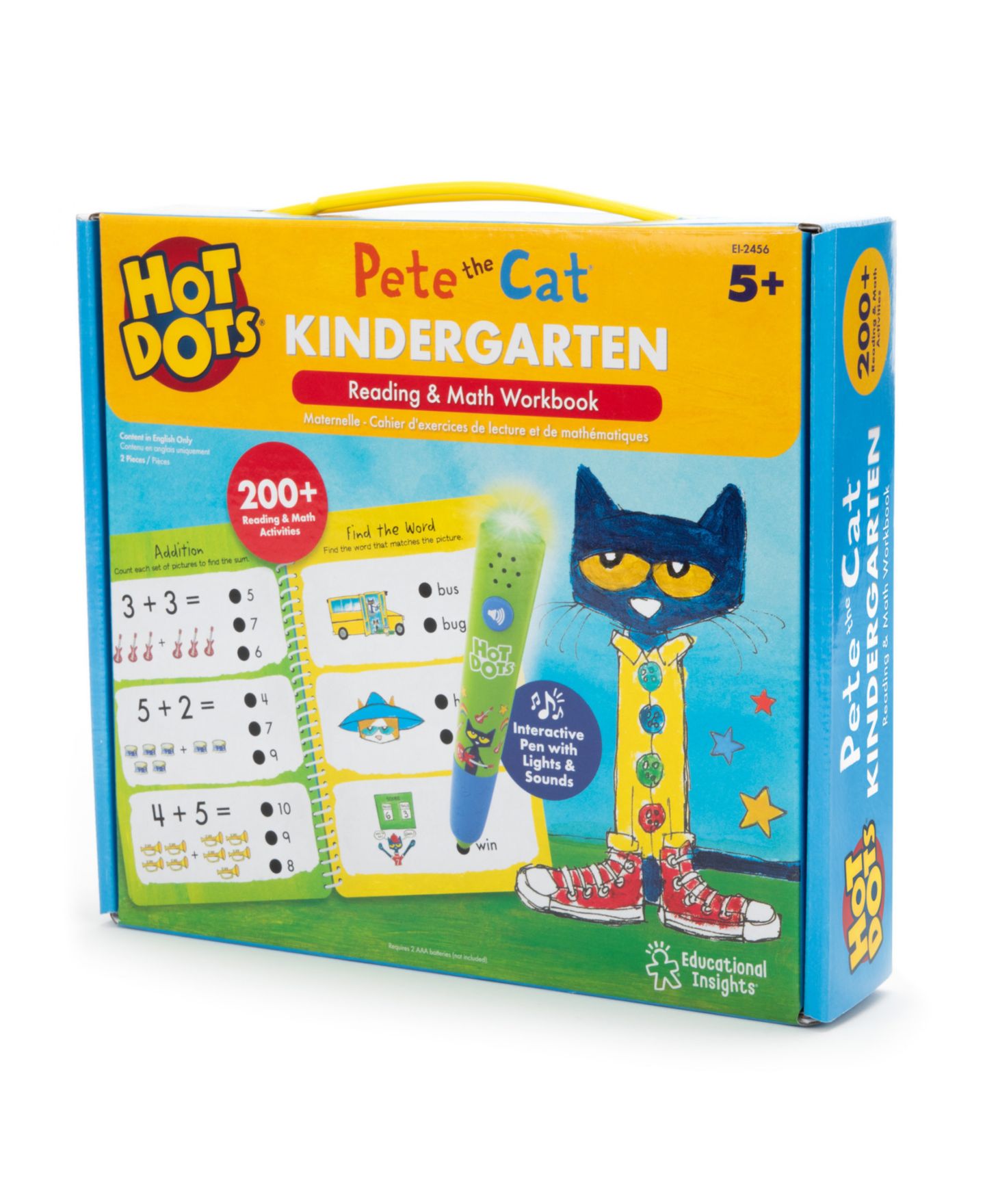Детская игрушка Educational Insights Hot Dots Pete the Cat Kindergarten Reading Math — фото 4