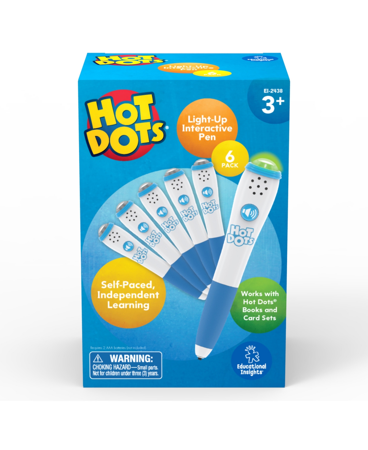 Educational Insights Hot Dots Light-up Interactive Pen 6-pack In Multi