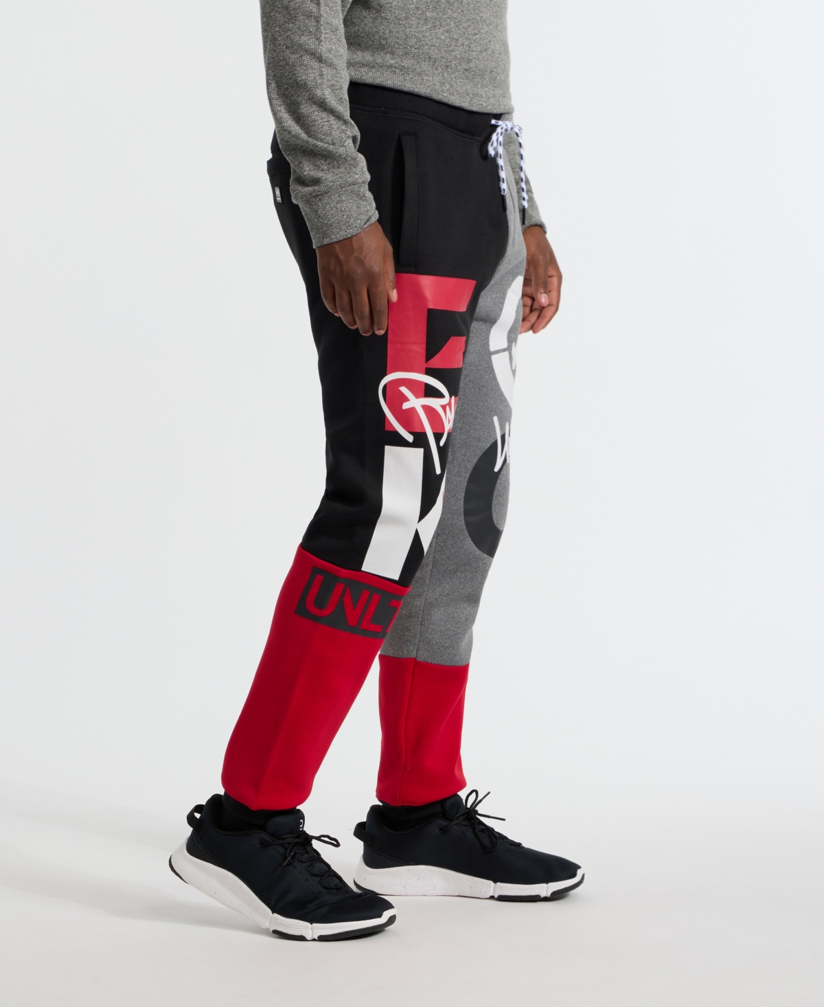Ecko Unltd Men's Team Up Jogger In Grey Marled