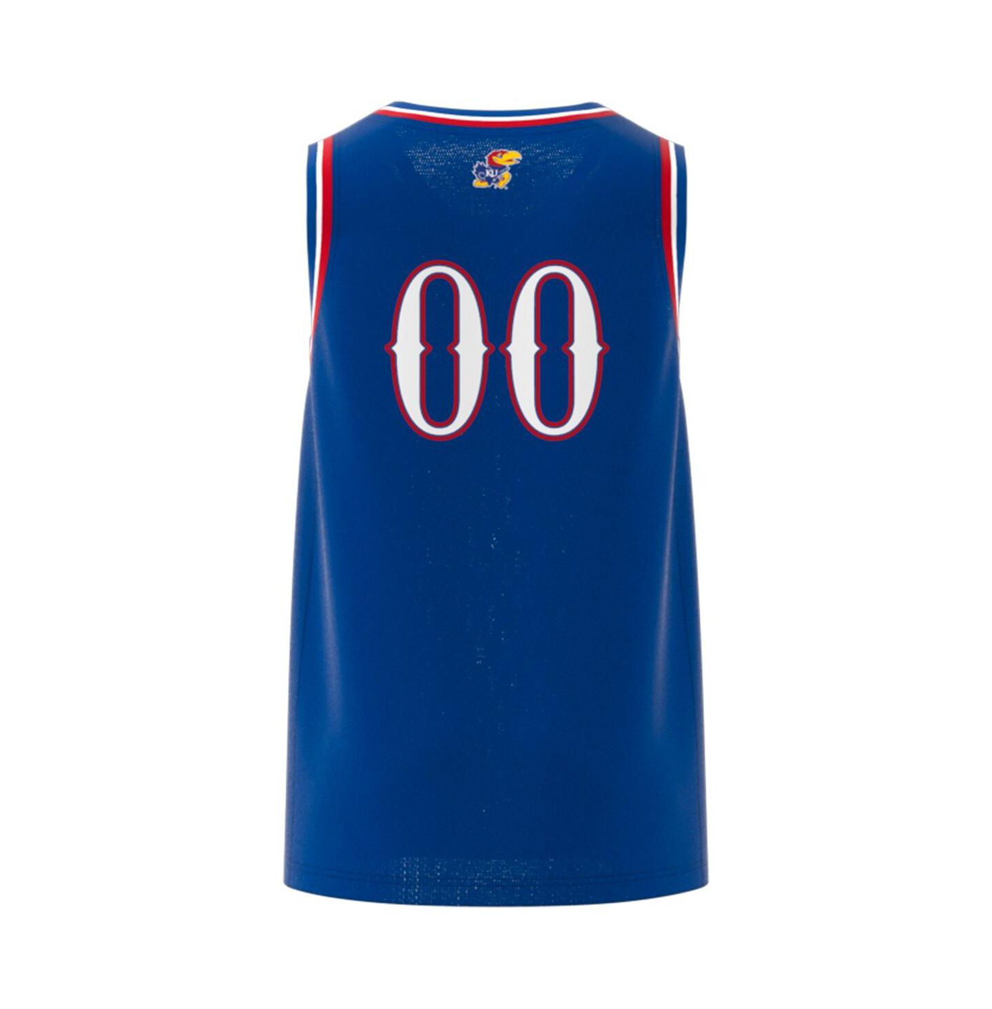 Мужской топ adidas 00 Royal Kansas Jayhawks Swingman Jersey — фото 2