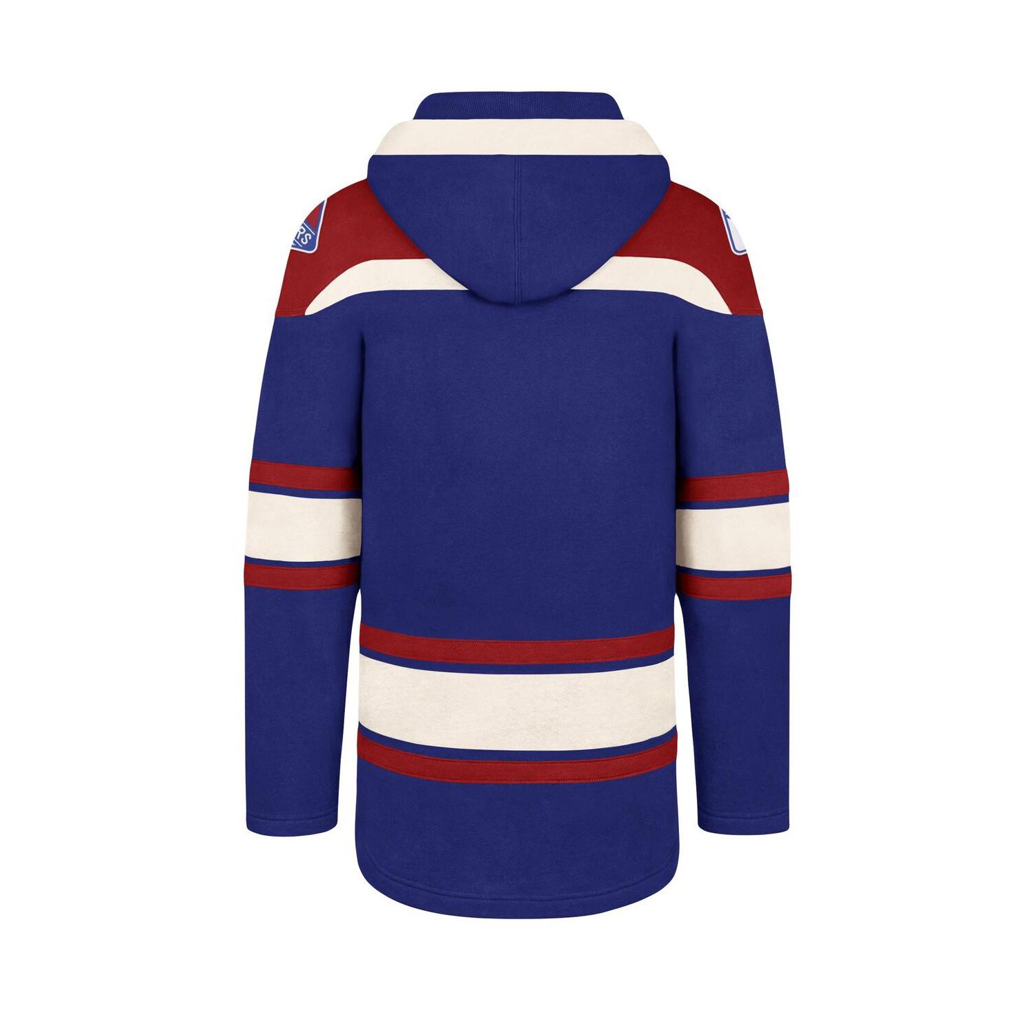 Men's Blue New York Rangers Superior Lacer Pullover Hoodie