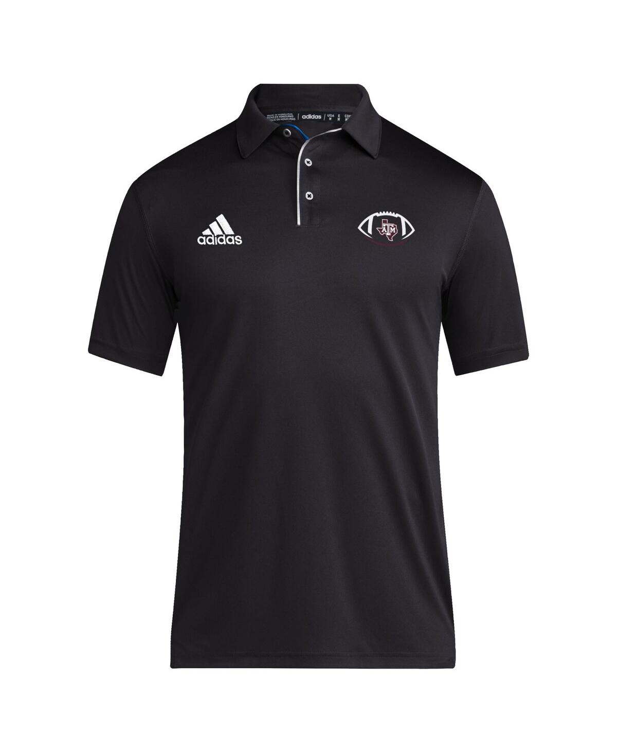 Adidas Men'sTexas A&M Aggies Coaches Polo - Black