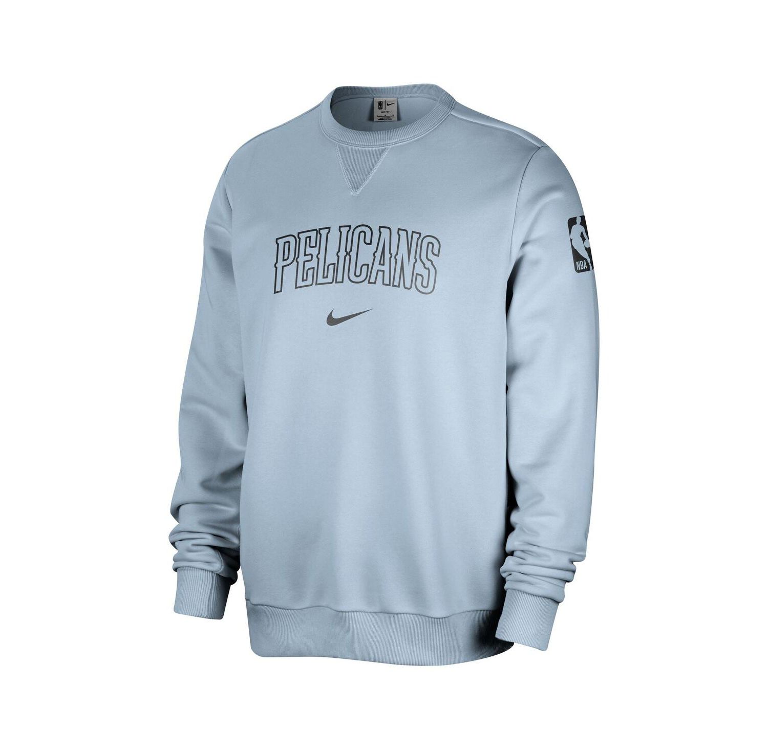 Men's Light Blue New Orleans Pelicans Courtside Standard Issue Performance Pullover Sweatshirt