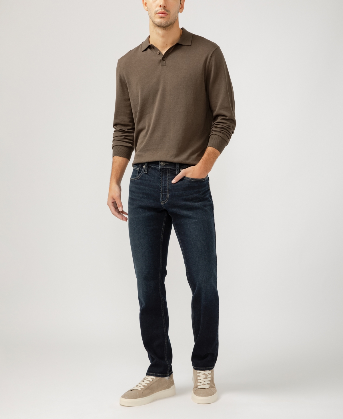 Shop Silver Jeans Co. Men's Konrad Slim Fit Slim Leg Jeans In Indigo