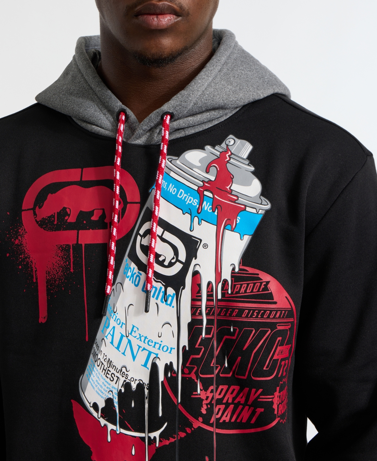 Shop Ecko Unltd Men's Tag A Lot Hoodie In Black