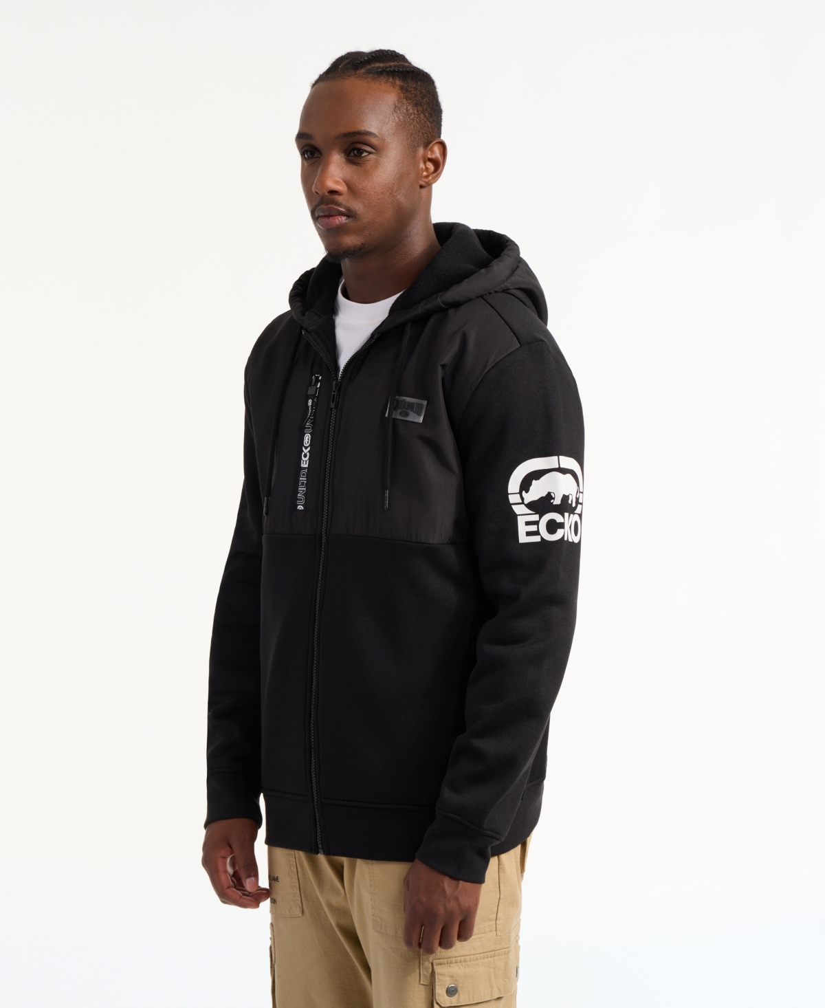 Ecko Unltd Men's Chisel Zip Up Hoodie In Black