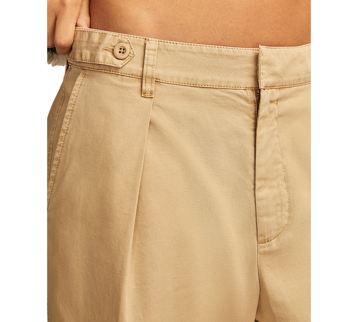 LUCKY BRAND WOMEN'S WIDE-LEG PLEATED-WAIST PANTS 