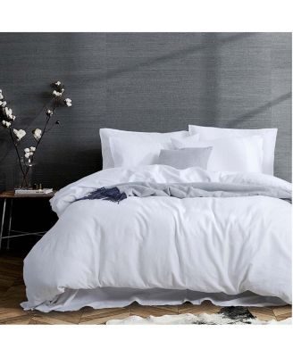 Pre-washed Linen 3-Pc. Duvet Cover Set, Full/Queen