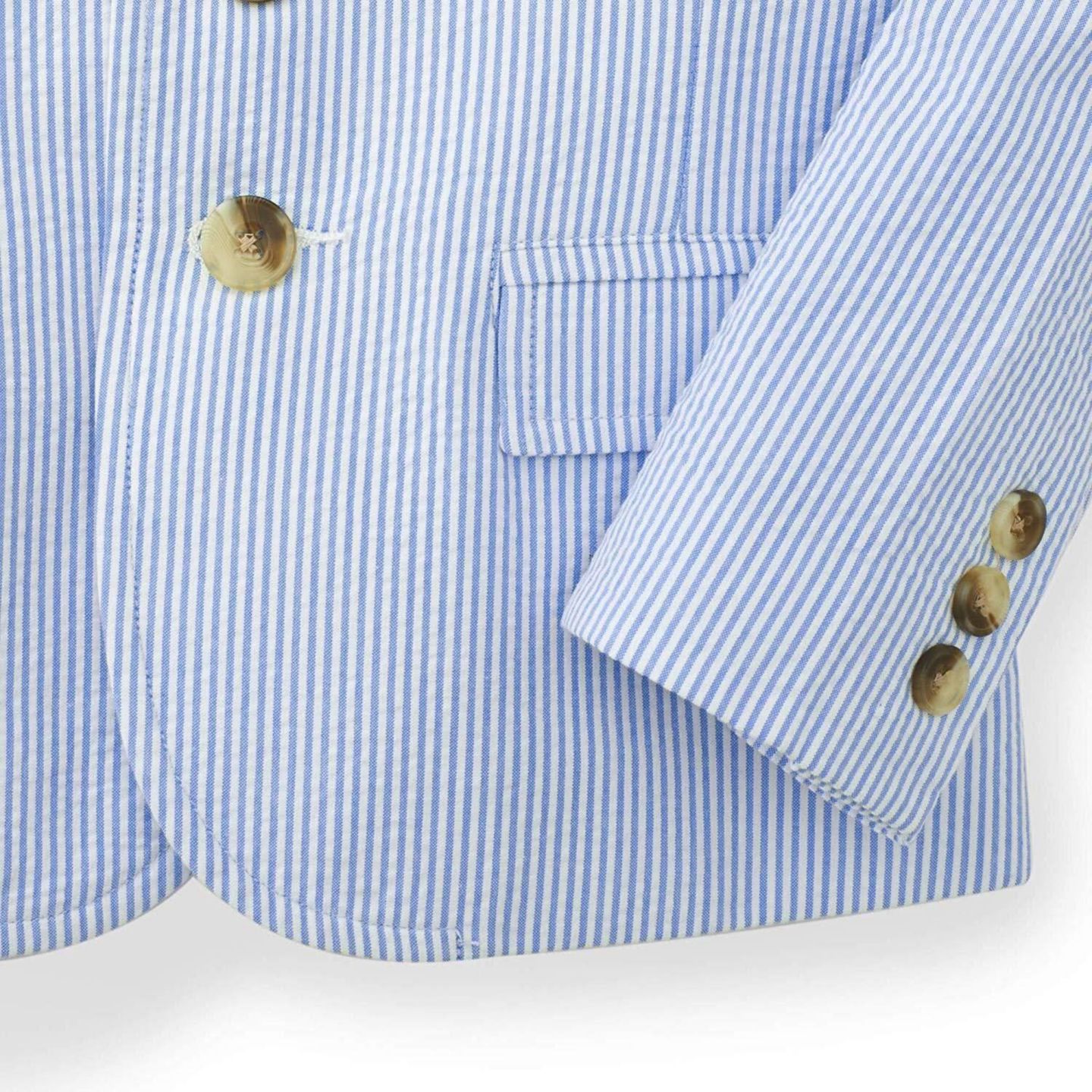 Пиджак Hope & Henry Classic Seersucker Suit Jacket для мальчиков-малышей, цвет: Синий — фото 7