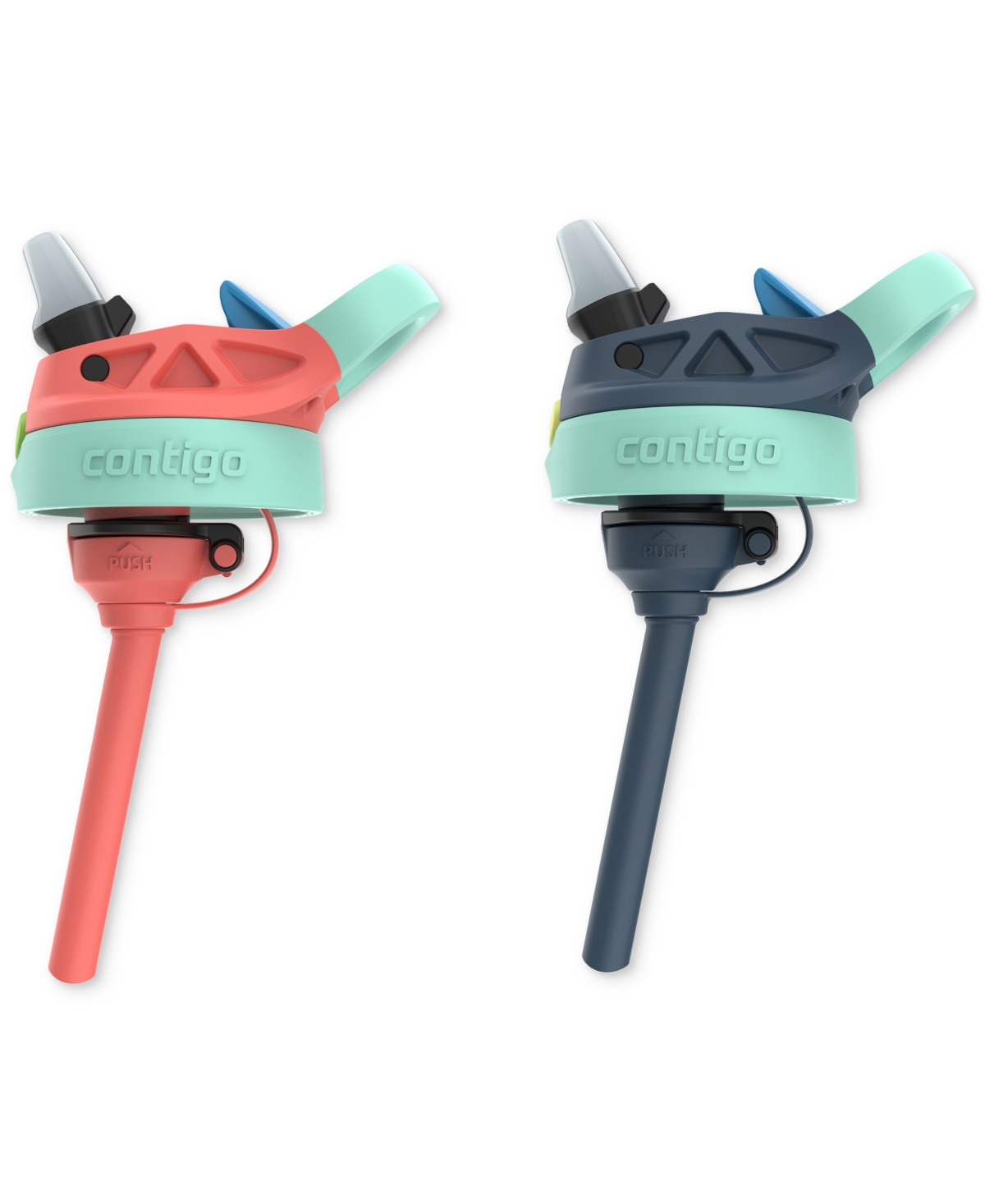 Contigo Kids 2-pack Autospout Straw 14-oz. Water Bottles In Multi