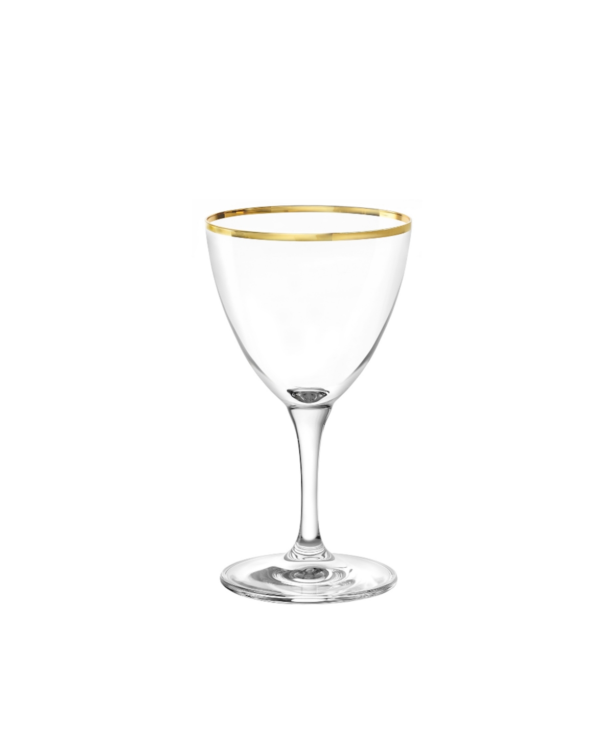 Stolzle Lausitz Nick And Nora Cocktail Glasses, Set Of 4 In Crystal With Gold Rim