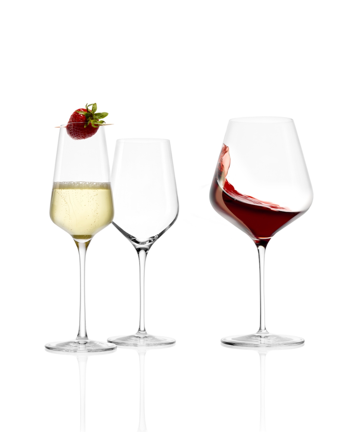 Stolzle Lausitz Starlight Wine Glasses, Set Of 4 In Crystal