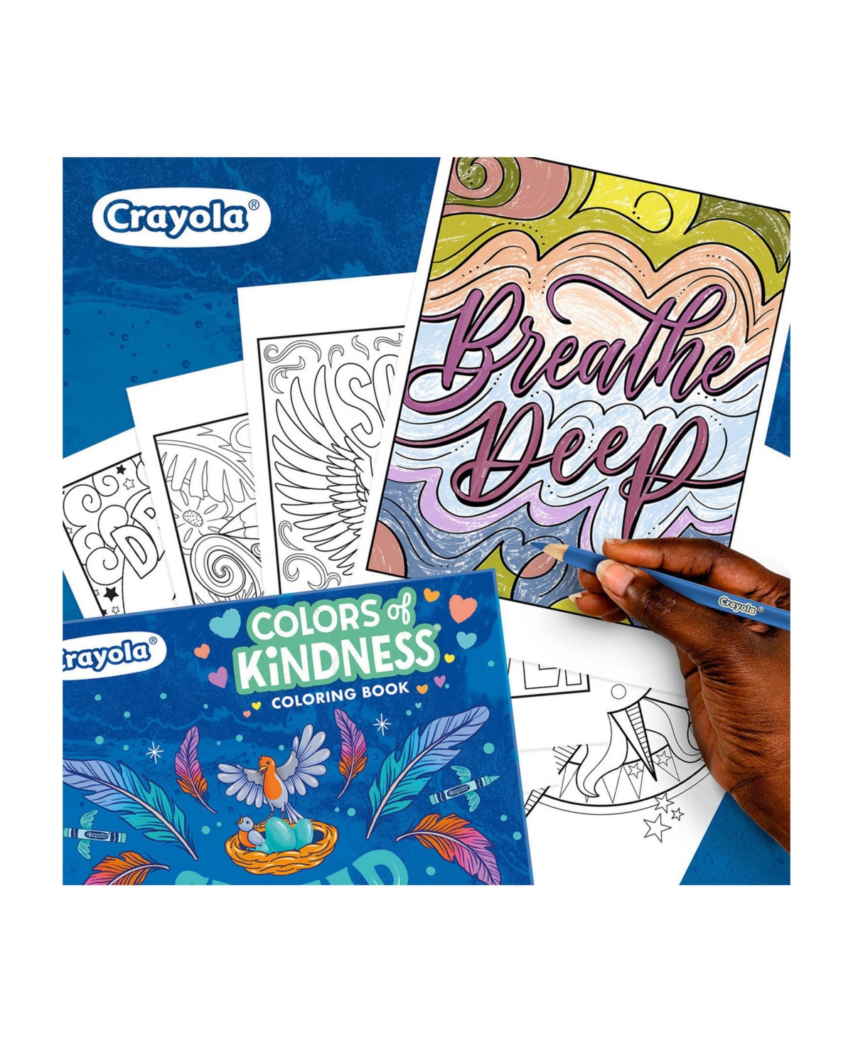 Crayola Colors Of Kindness Adult Coloring Book, Pack Of 4 In Assorted