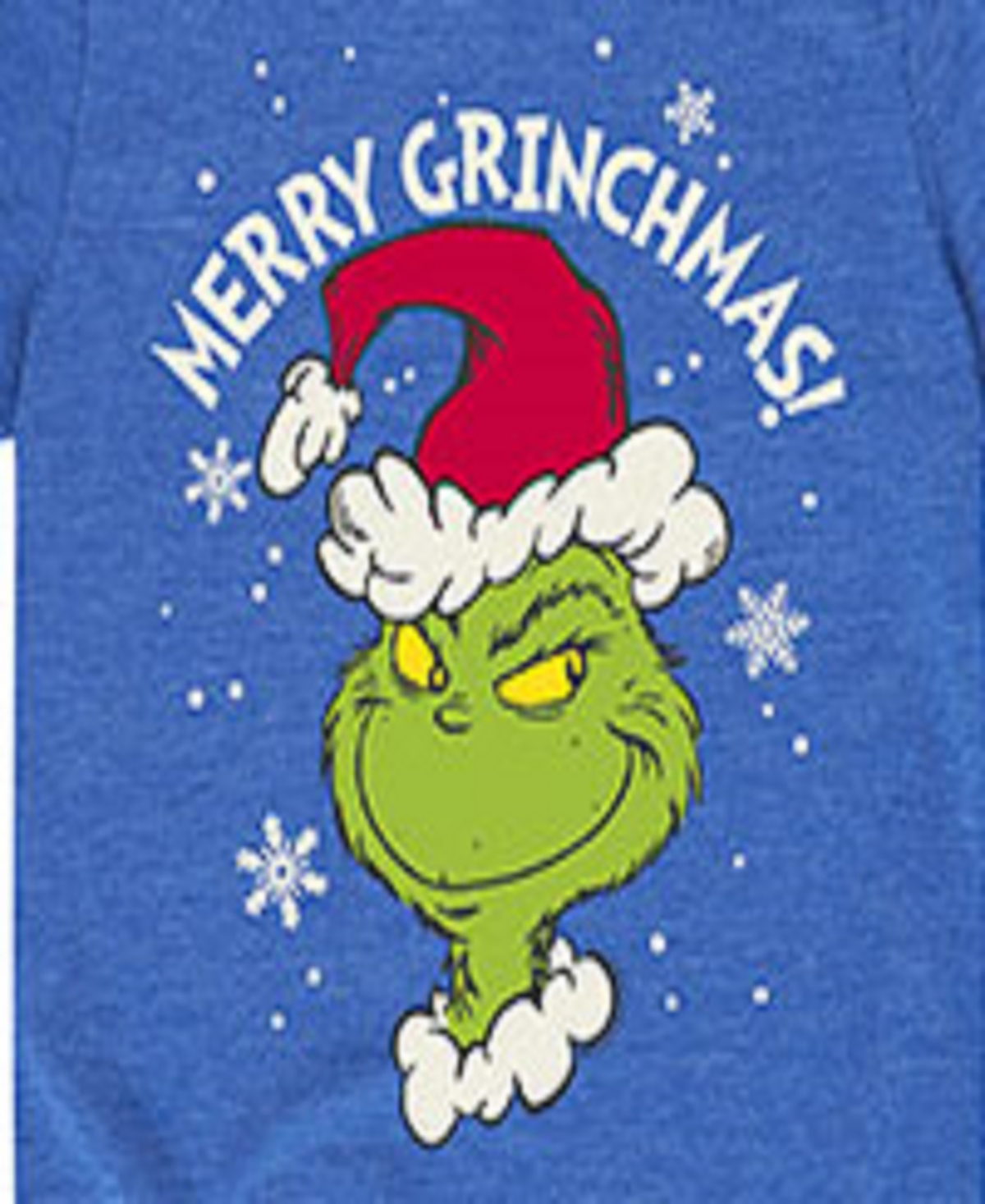 Hybrid Big Boys Merry Grinchmas Graphic Tee In Blue