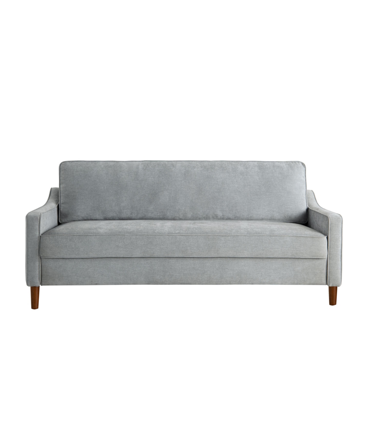 Studio Living 76" Polyester Savona Sofa In Light Gray