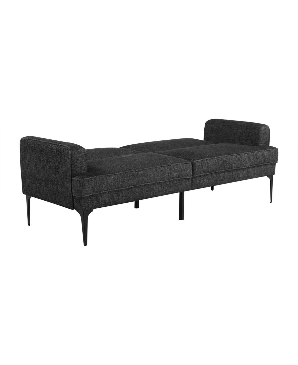 Serta 83.1" Polyester Palermo Convertible Sofa In Black