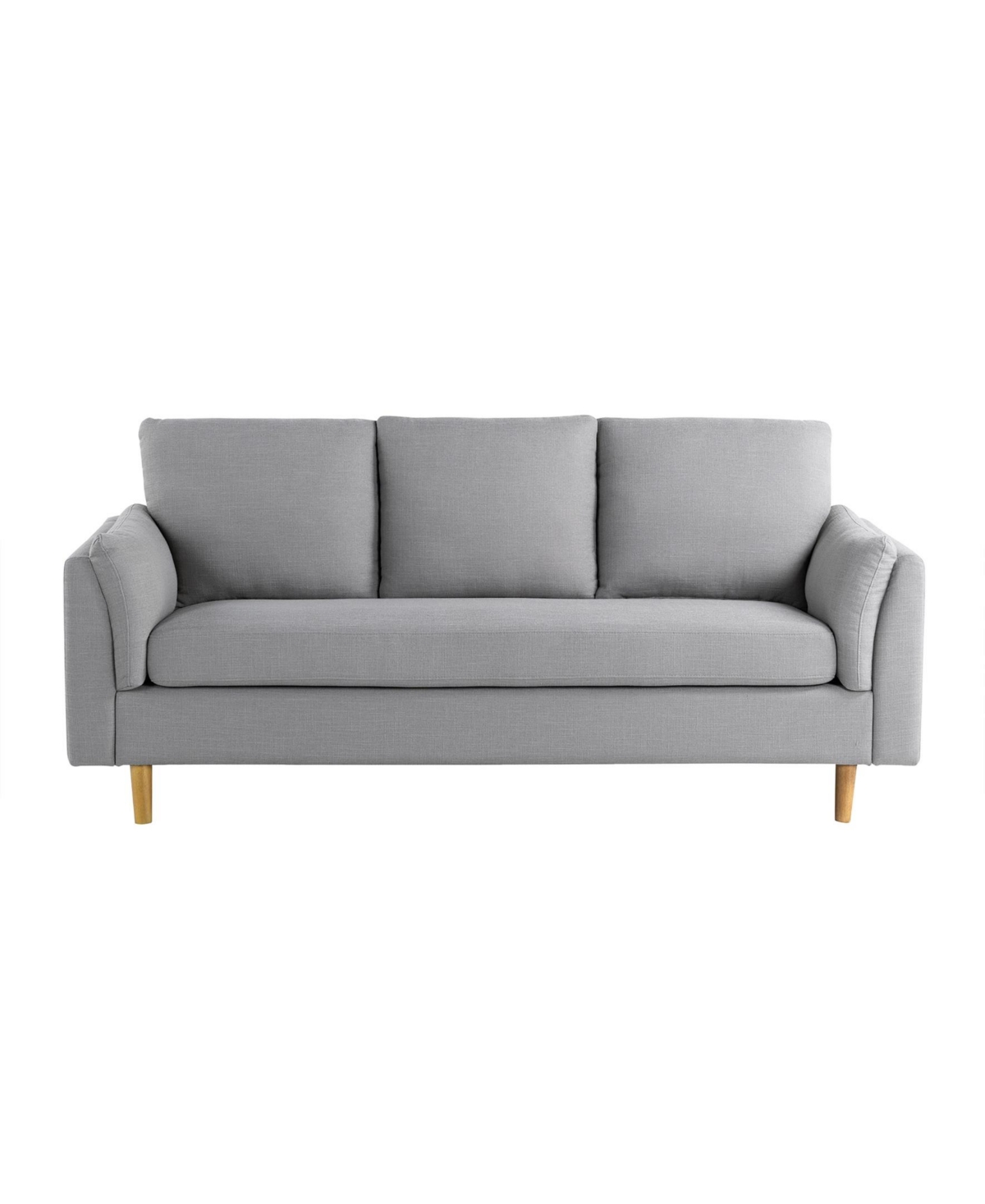 Studio Living 79" Polyester Sydney Sofa In Light Gray