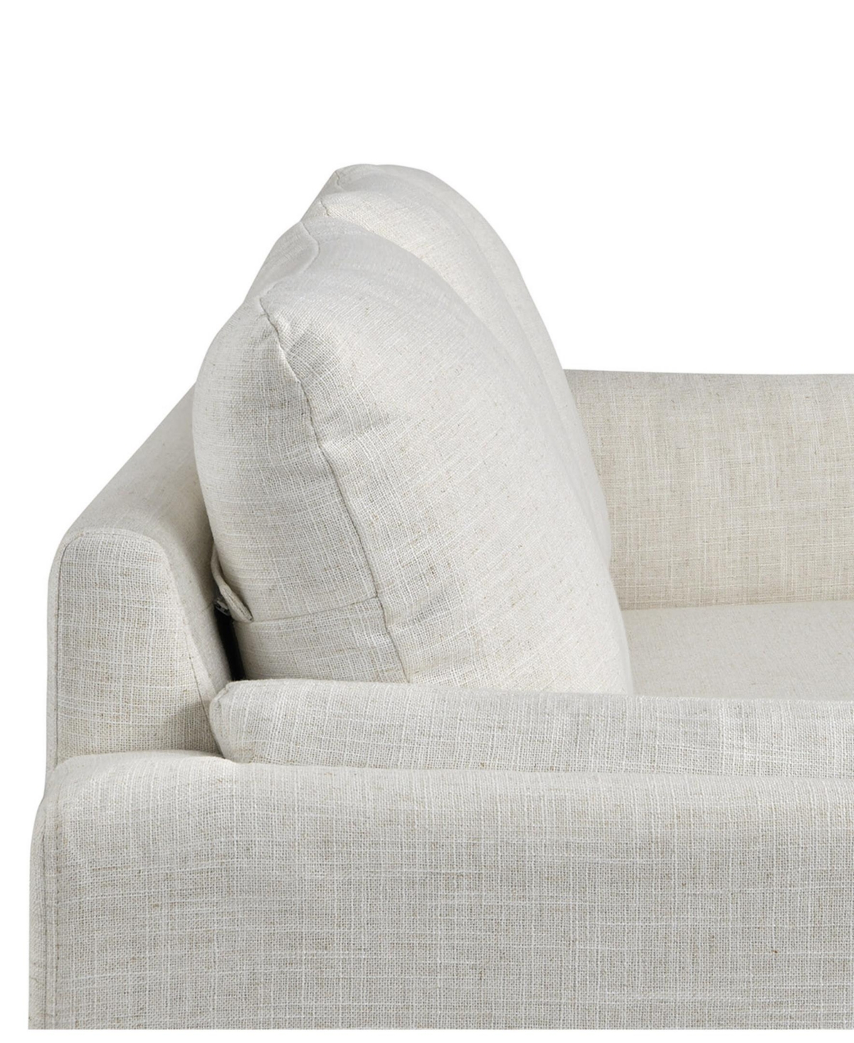 Studio Living 79" Polyester Sydney Sofa In Cream