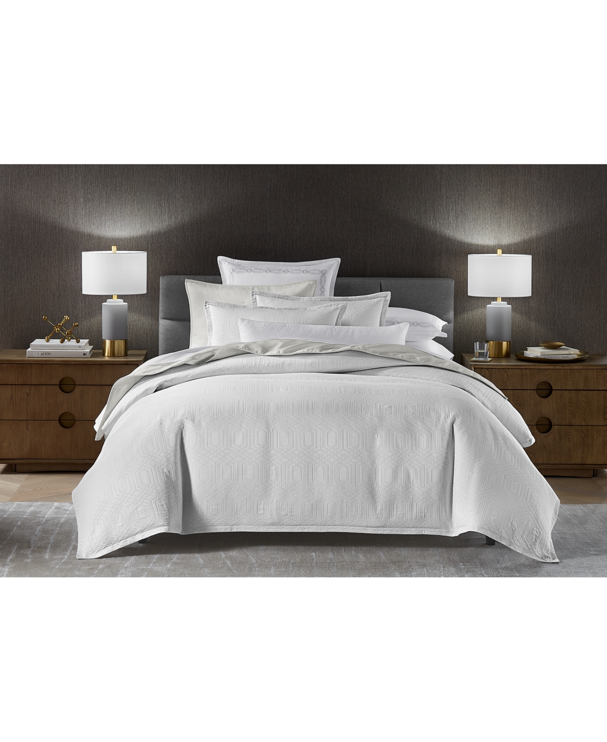 HOTEL COLLECTION CLOSEOUT! HOTEL COLLECTION POSITANO MATELASSE 3-PC. DUVET COVER SET, FULL/QUEEN, EXCLUSIVELY AT MACY 