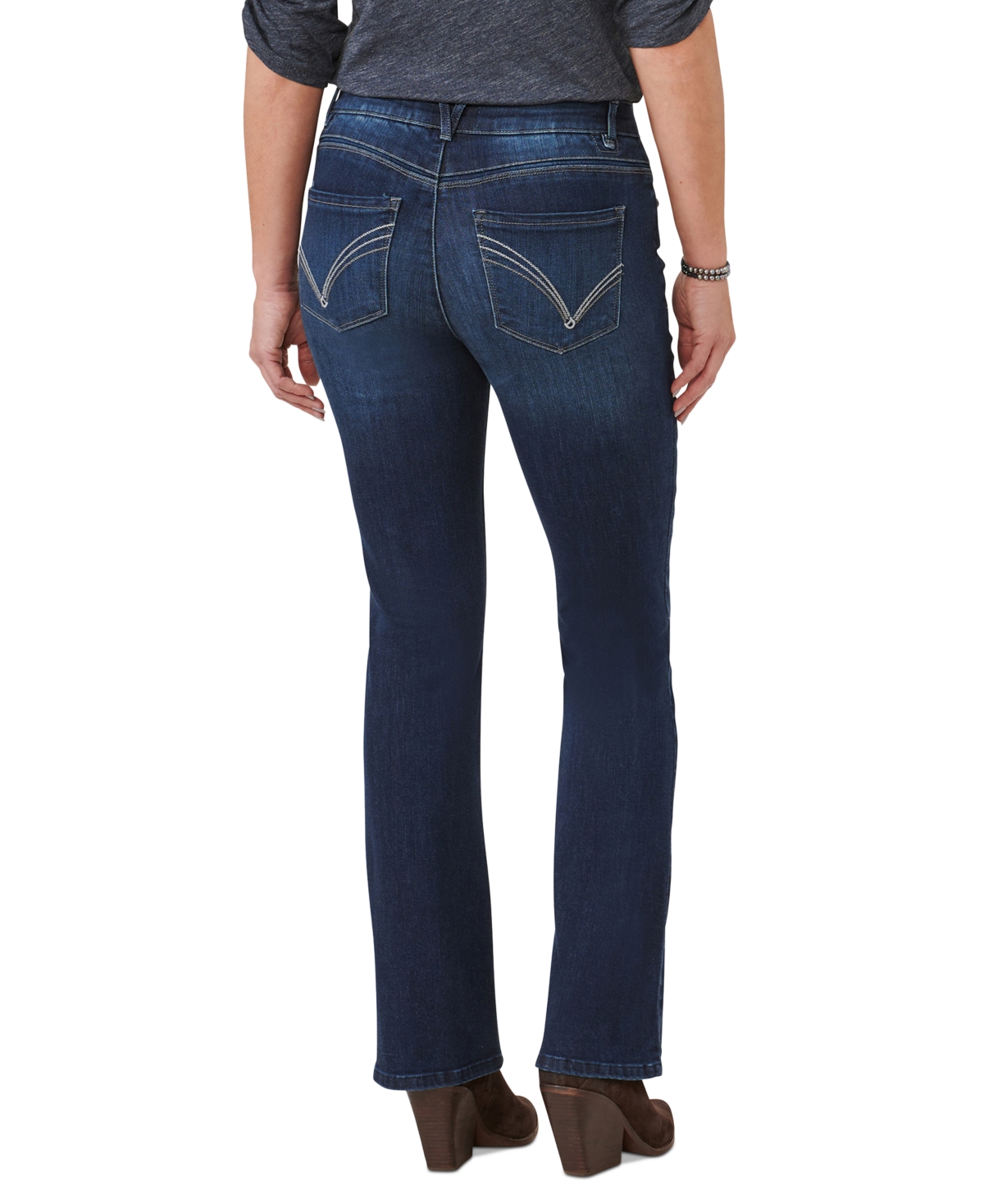 Democracy Petite Ab Solution High-rise Bootcut Jeans In In Indigo