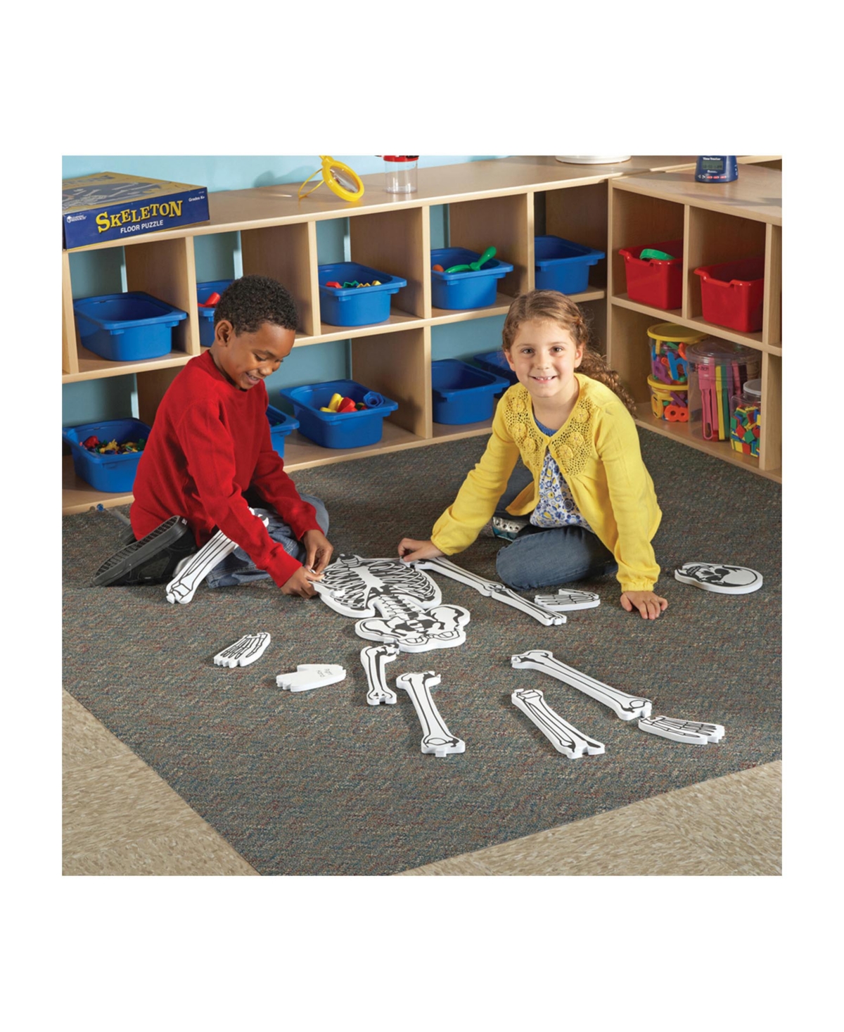 Learning Resources Skeleton Floor Puzzle 15 Pieces In Multi