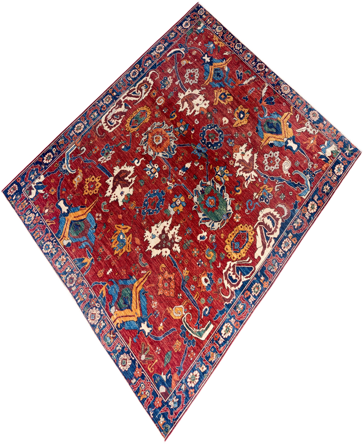 Adorn Hand Woven Rugs Serapi M1999 8'2"x9'10" Area Rug In Red