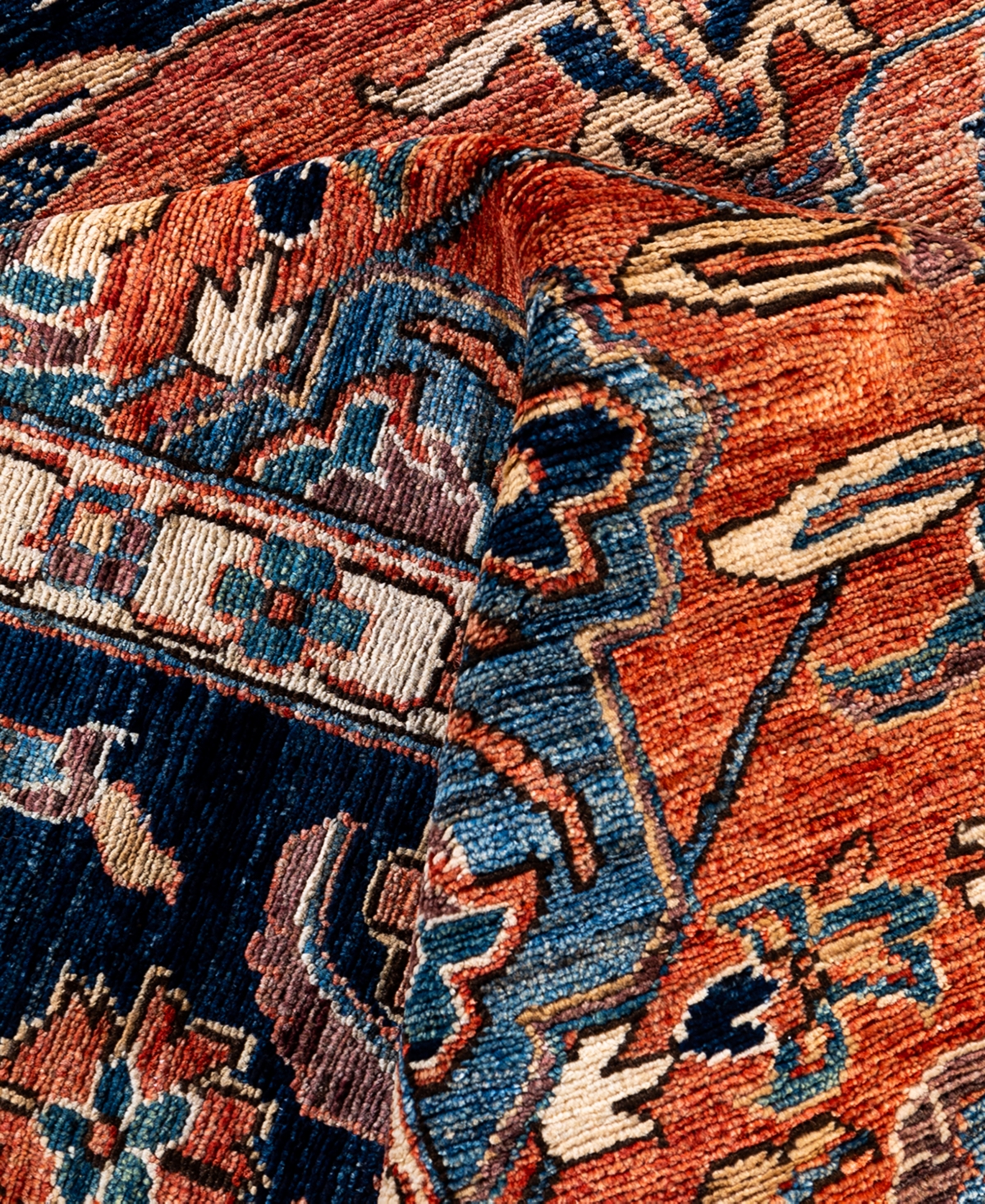Adorn Hand Woven Rugs Serapi M1999 8'11"x11'5" Area Rug In Red