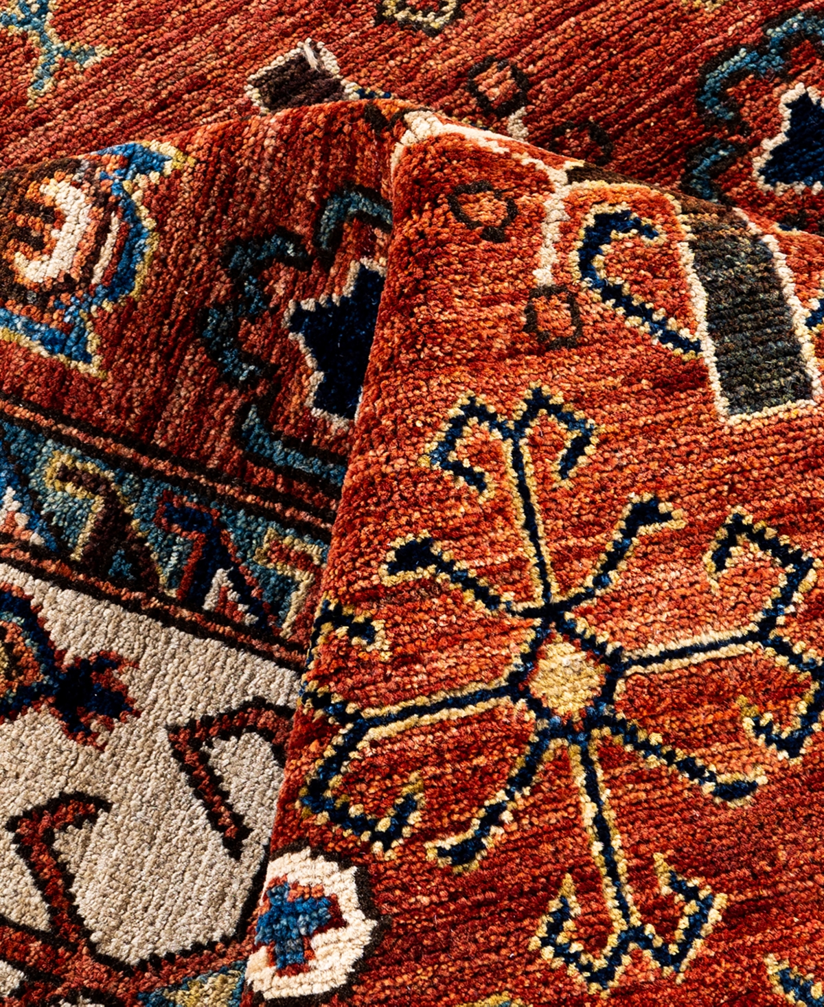 Adorn Hand Woven Rugs Serapi M1999 8'2"x10' Area Rug In Red