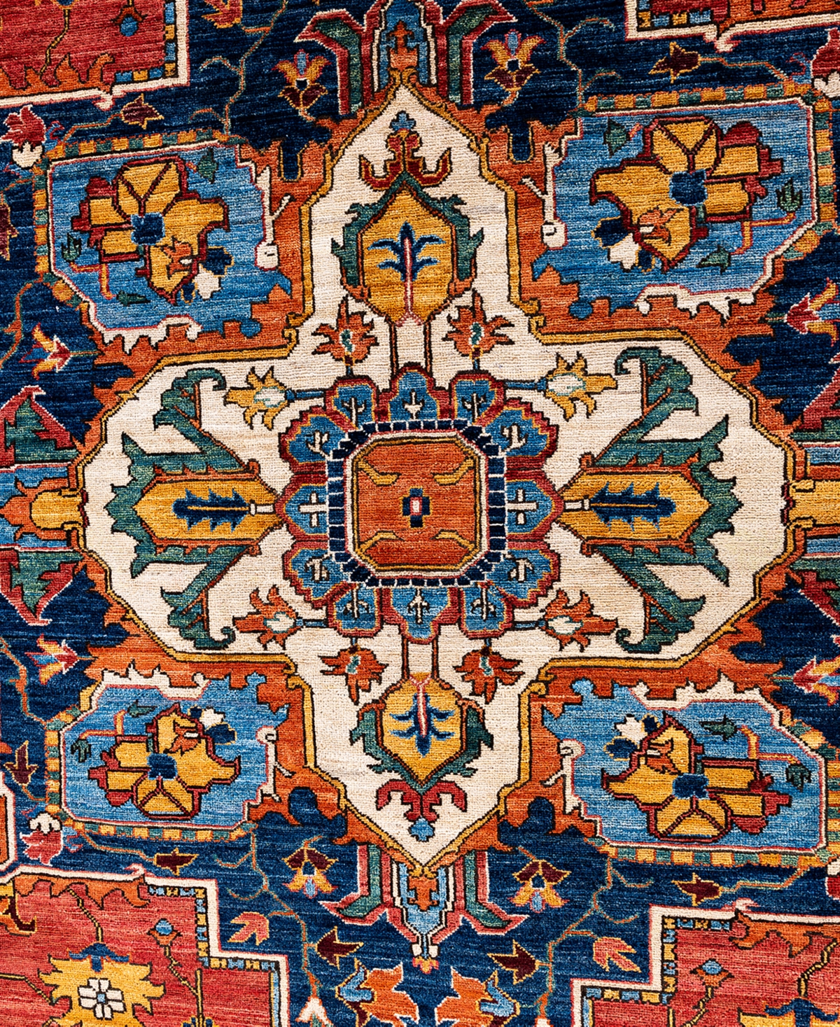 Adorn Hand Woven Rugs Serapi M1999 9'1"x11'8" Area Rug In Red