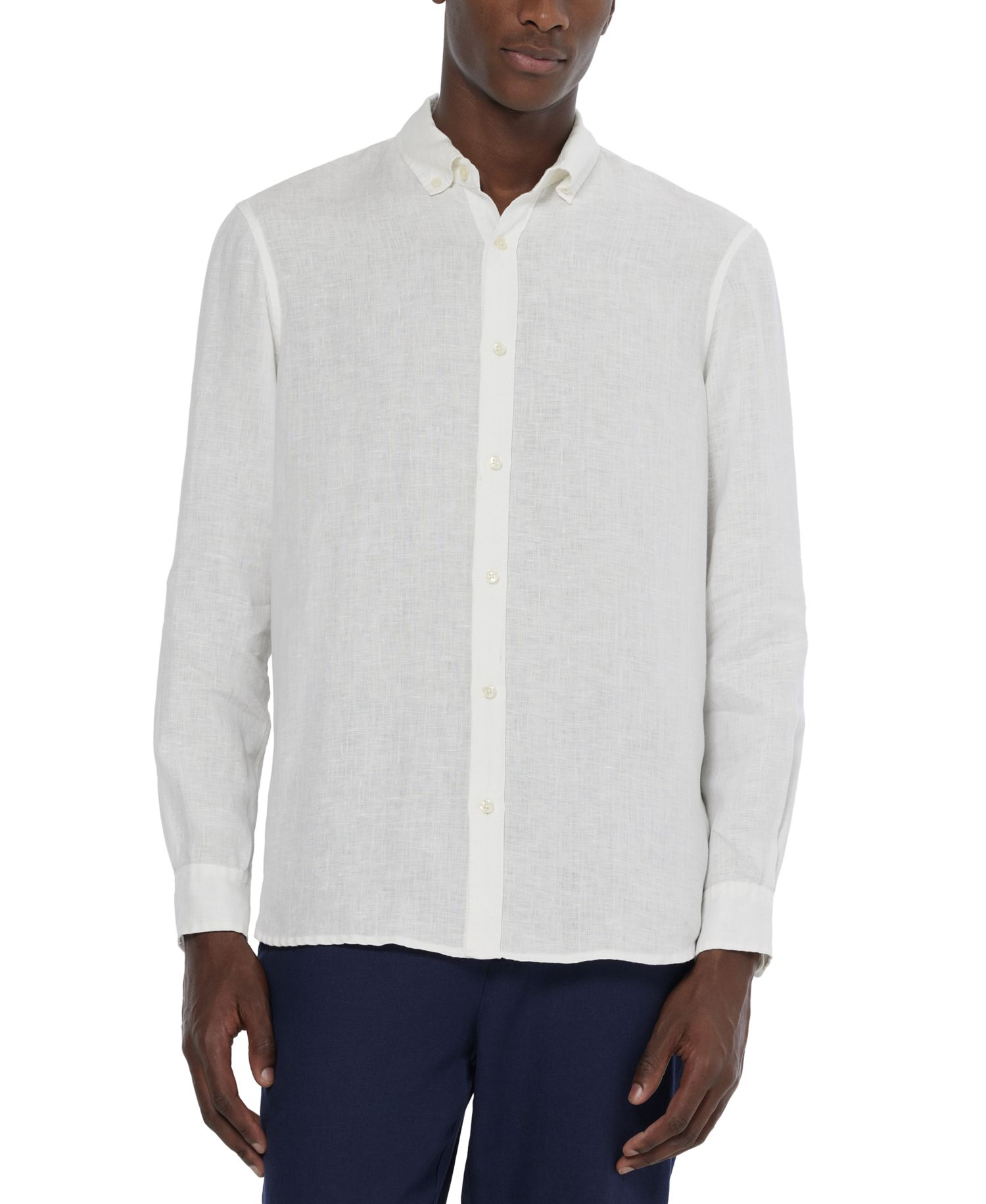 Men's Long-Sleeve Linen Shirt