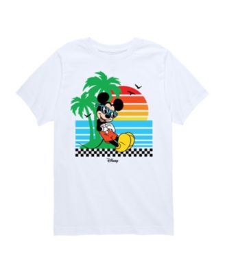 Big Boys Disney Mickey Mouse Beach Graphic Tee