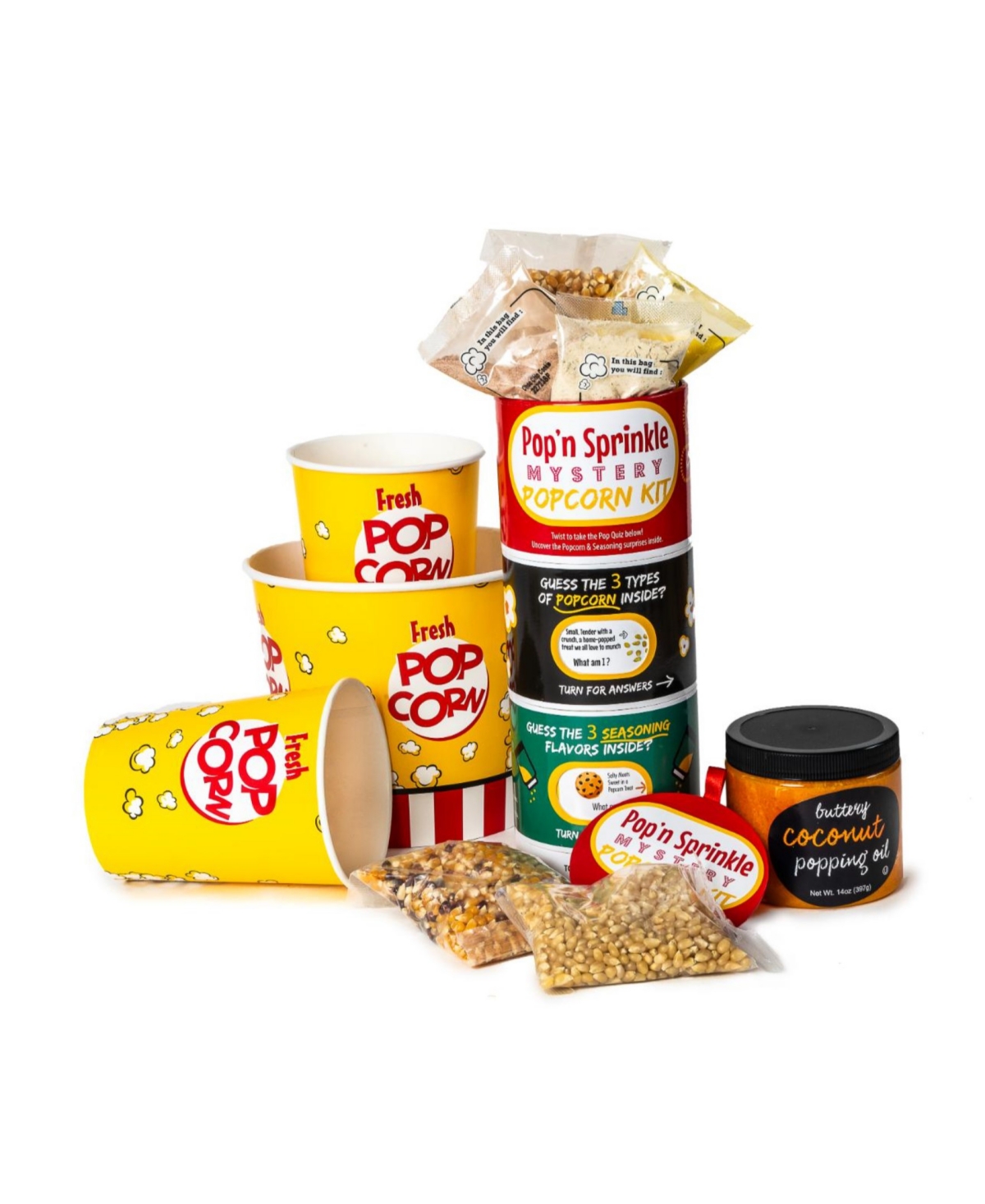 Wabash Valley Farms Mystery Movie Night Popcorn Kit, 10 Piece In No Color