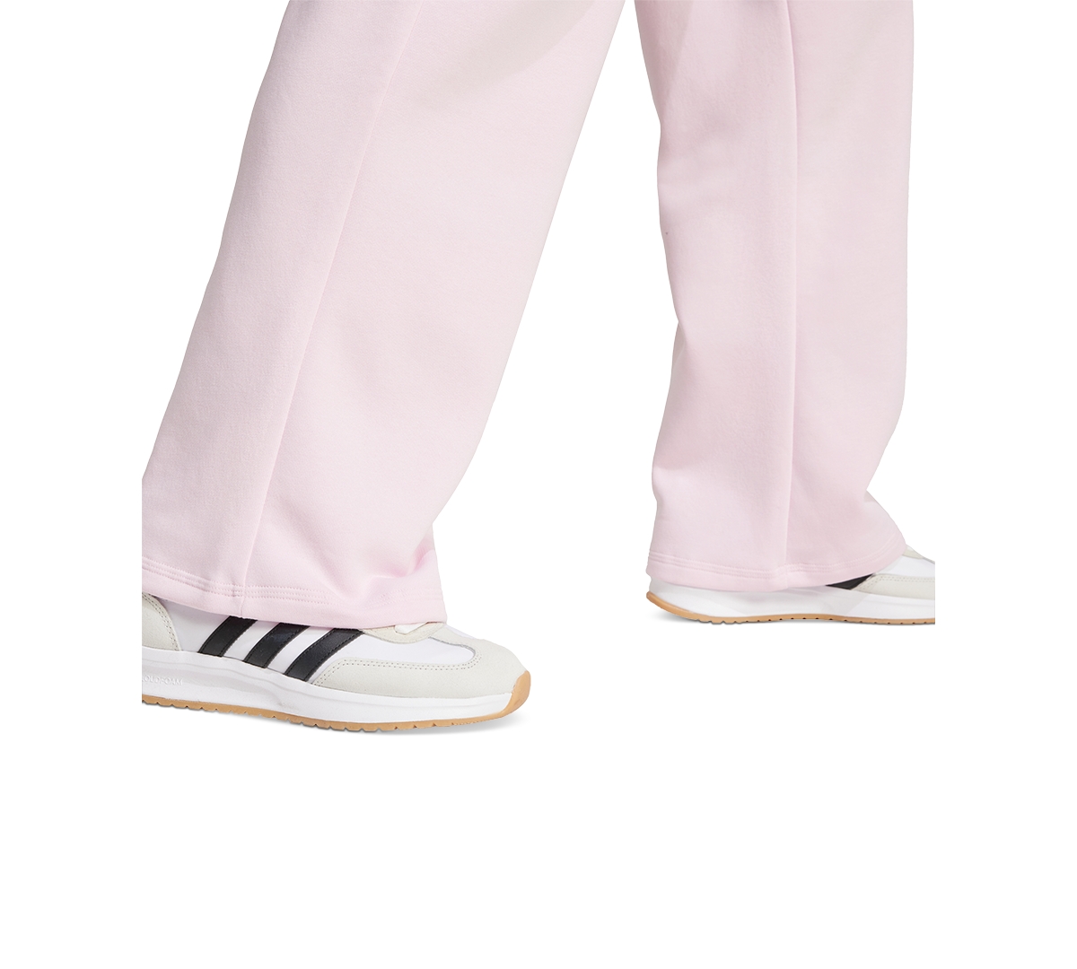 Adidas Originals Women's Essentials Feel Cozy Mid-rise Open-hem Pants In Pink